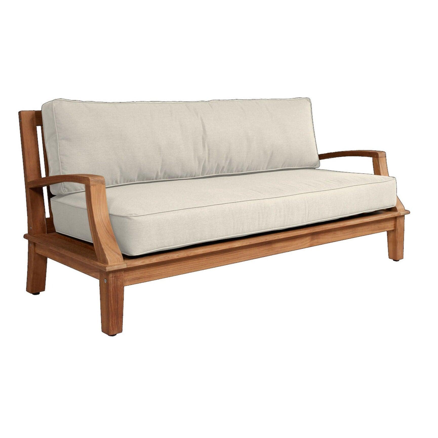 LOOMLAN Outdoor - Grande Teak Deep Seating Outdoor Sofa with Sunbrella Cushion - Outdoor Sofas & Loveseats