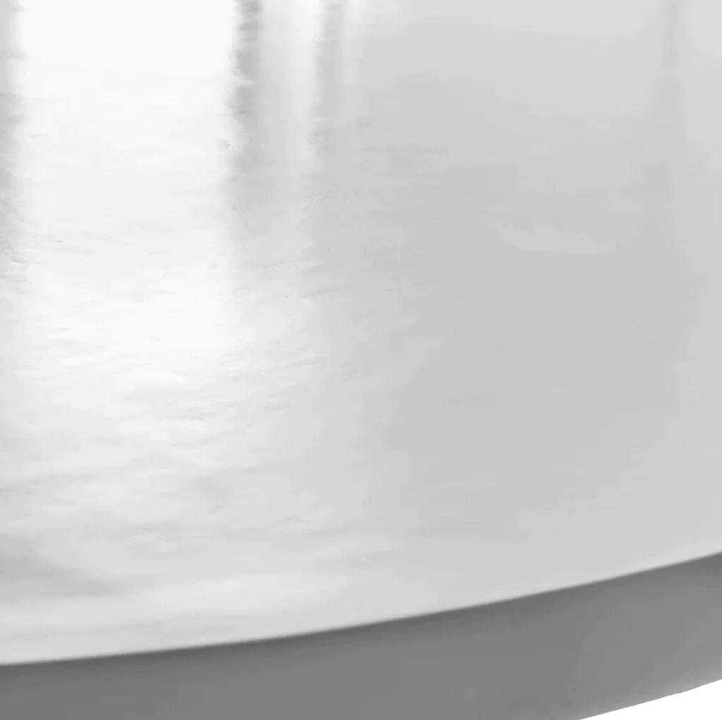LOOMLAN Outdoor - Halo Pedestal Base Indoor - Outdoor 60&#39;&#39; Round Dining Table White - Outdoor Dining Tables