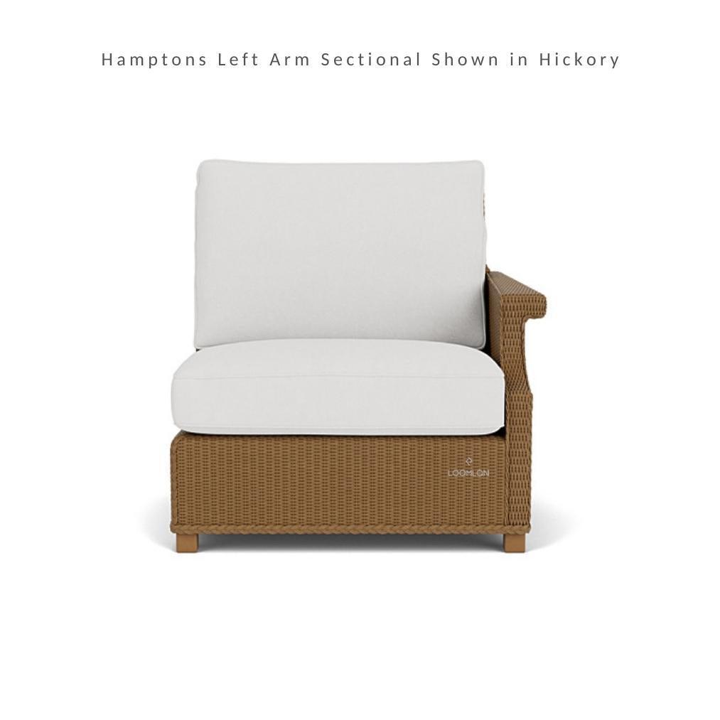 LOOMLAN Outdoor - Hamptons Left Arm Sectional Unit All-Weather Outdoor Furniture - Outdoor Modulars