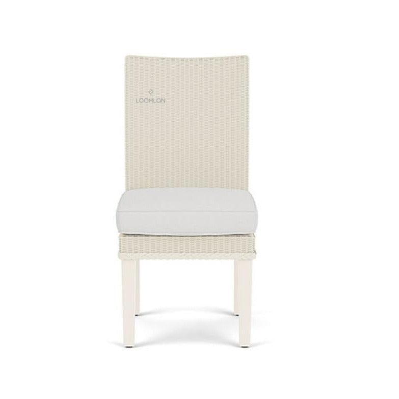 LOOMLAN Outdoor - Hamptons Outdoor Furniture Wicker Armless Dining Chair Lloyd Flanders - Outdoor Dining Chairs