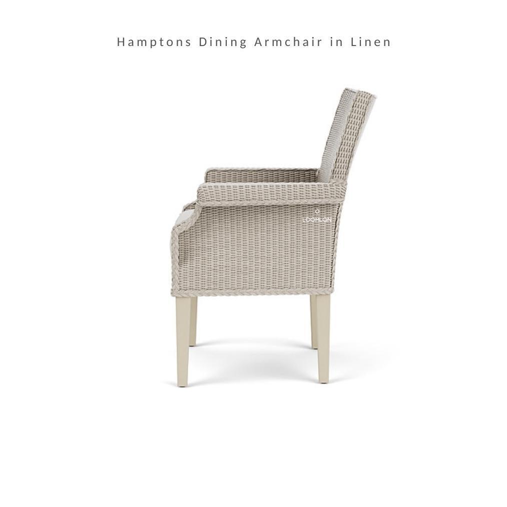 LOOMLAN Outdoor - Hamptons Outdoor Furniture Wicker Dining Armchair Lloyd Flanders - Outdoor Dining Chairs