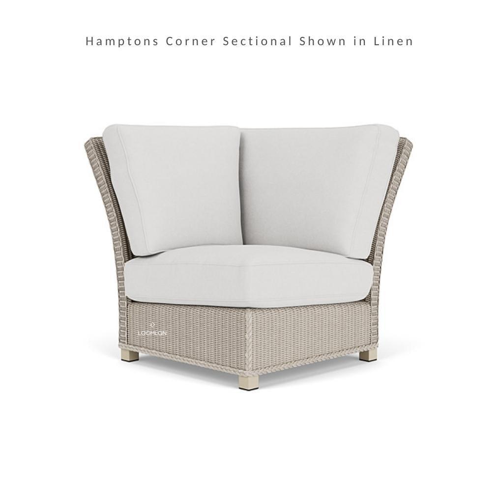 LOOMLAN Outdoor - Hamptons Outdoor Wicker Sectional With Coffee Table Set Lloyd Flanders - Outdoor Lounge Sets