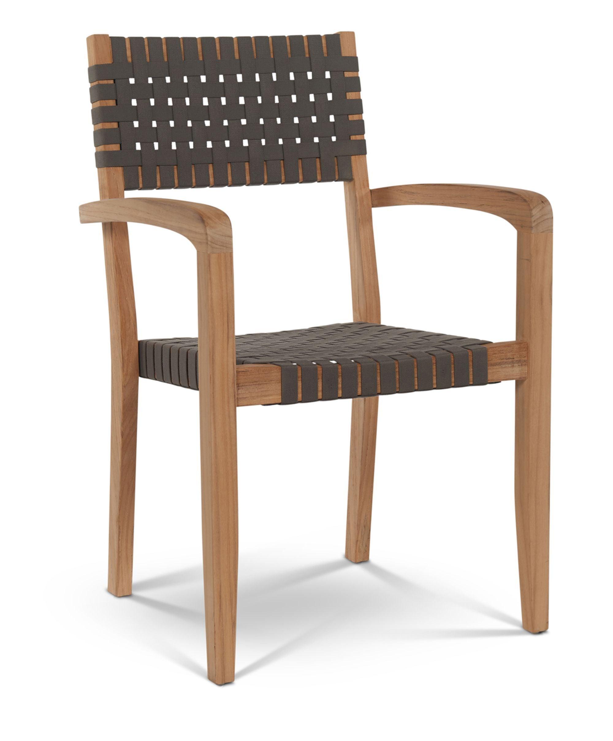 LOOMLAN Outdoor - Herning Teak Outdoor Stacking Armchair (Set of 4) - Outdoor Dining Chairs