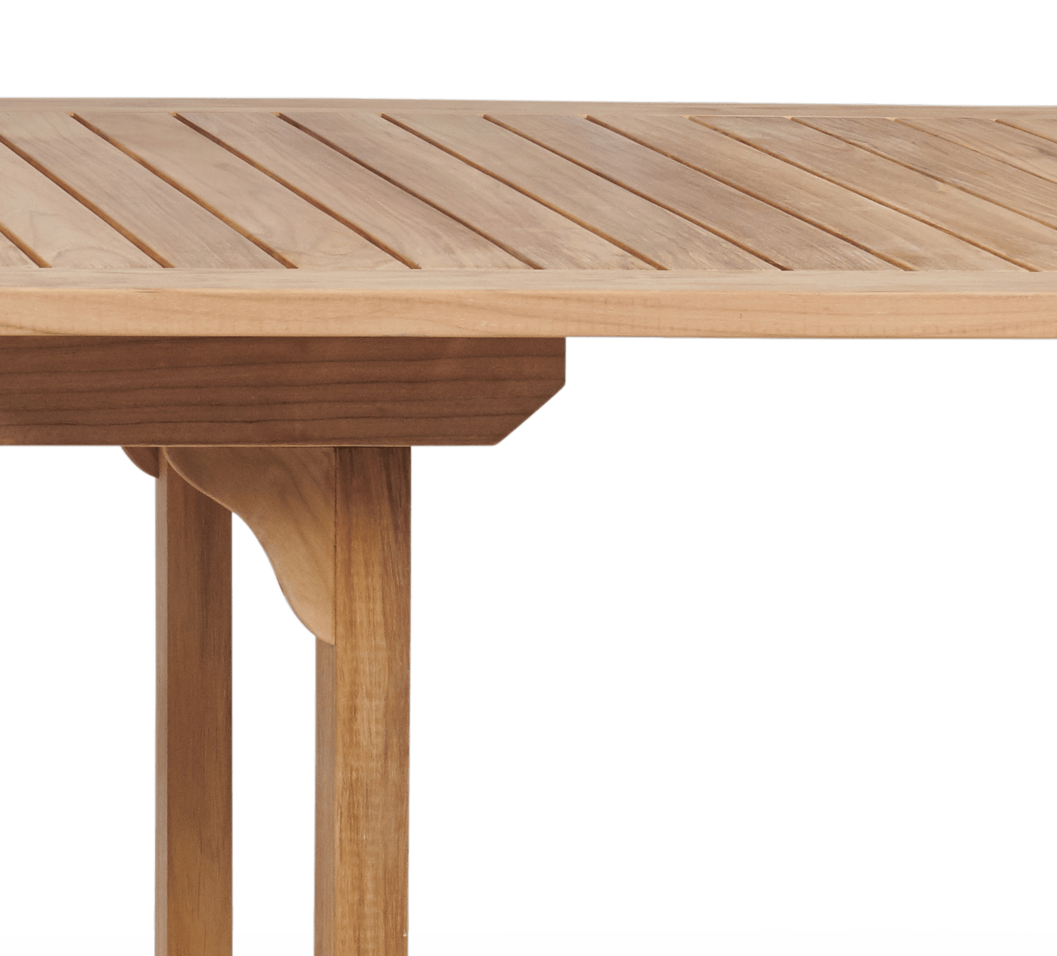 LOOMLAN Outdoor - Ihland Rectangular Teak Outdoor Dining Table with Double Extensions and Umbrella Hole - Outdoor Dining Tables