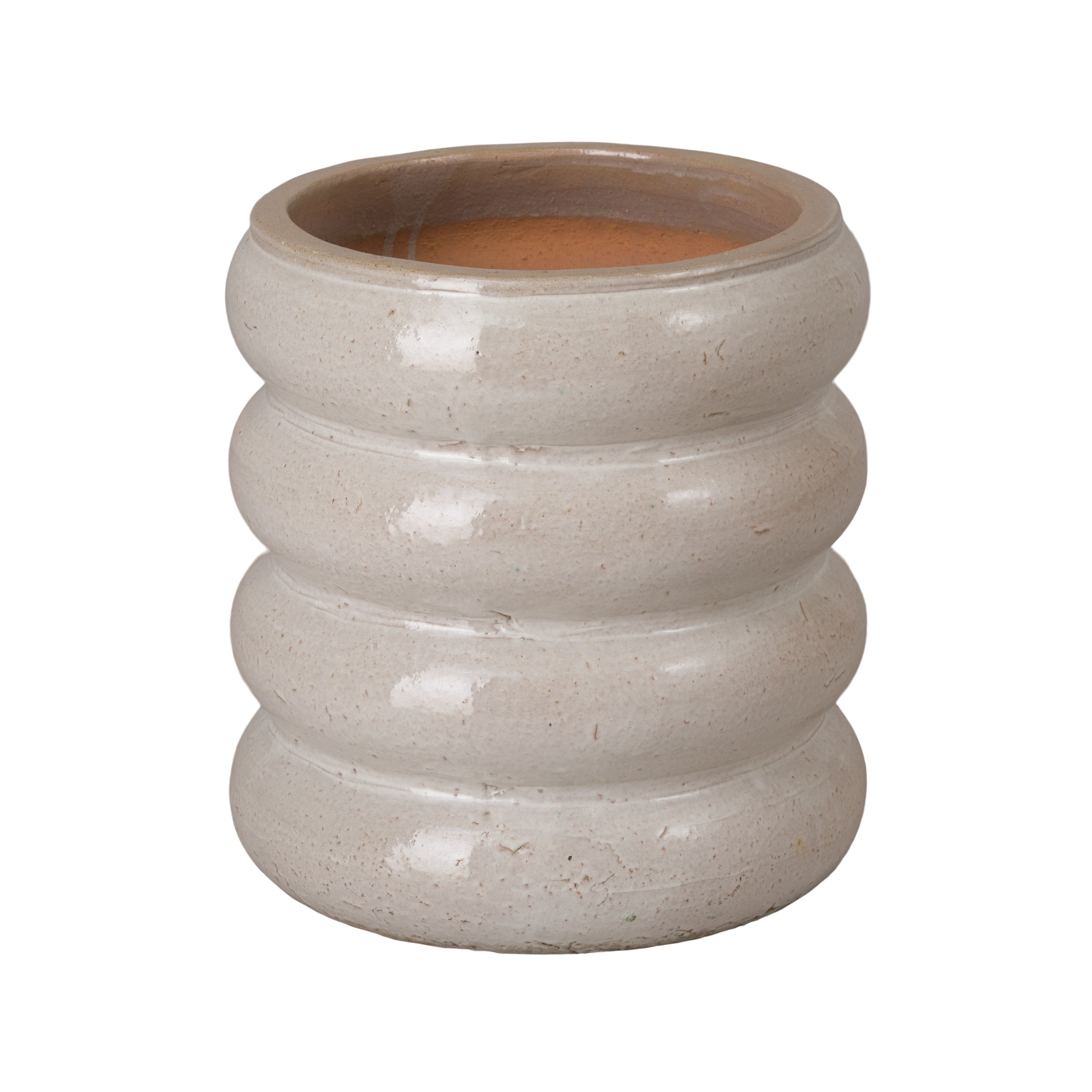 Torus Round Ceramic Planter