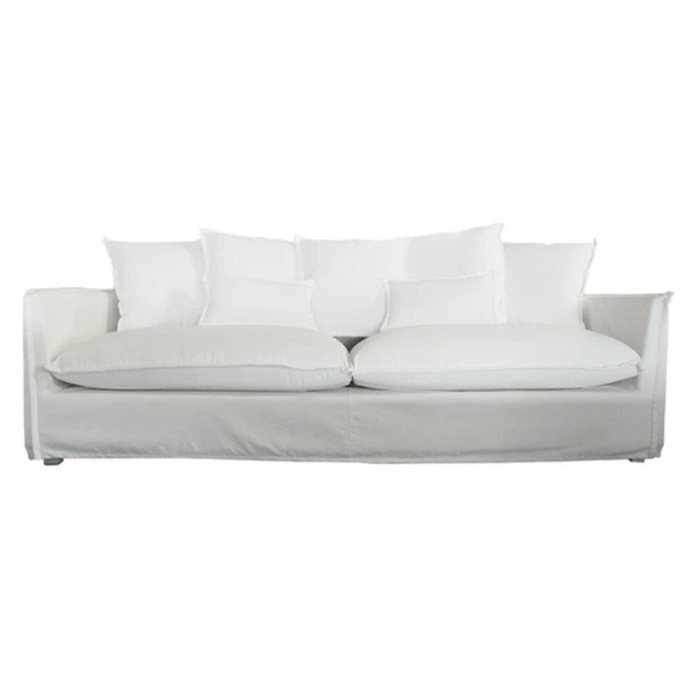 LOOMLAN Outdoor - Jason Outdoor Slipcovered Sofa White - Outdoor Sofas &amp; Loveseats