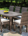 LOOMLAN Outdoor - Largo Armless Dining Chair All Weather Wicker Furniture Made in USA - Outdoor Dining Chairs