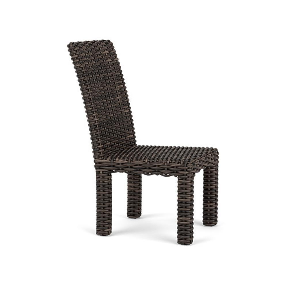 LOOMLAN Outdoor - Largo Armless Dining Chair All Weather Wicker Furniture Made in USA - Outdoor Dining Chairs