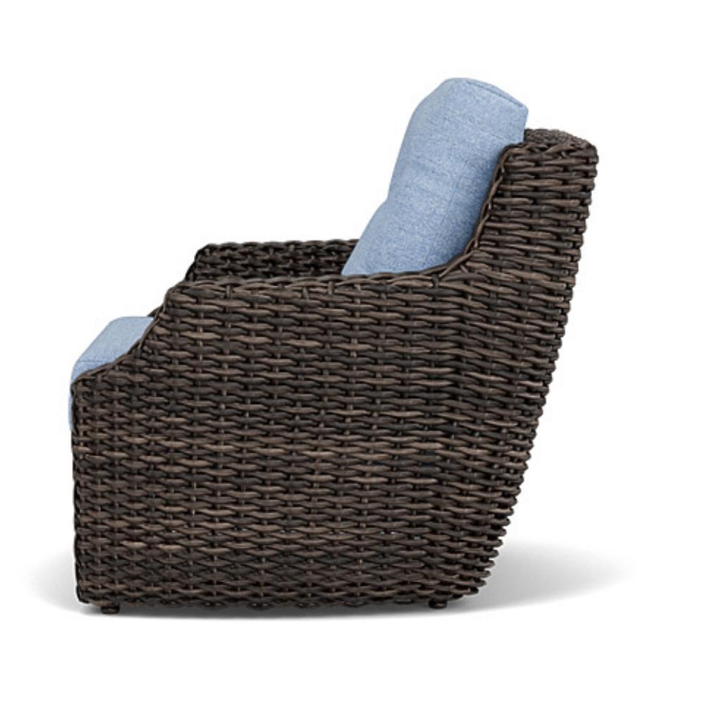 LOOMLAN Outdoor - Largo Lounge Chair All Weather Wicker Furniture Made in USA Lloyd Flanders - Outdoor Lounge Chairs