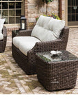 LOOMLAN Outdoor - Largo Loveseat All Weather Wicker Furniture Made in USA Lloyd Flanders - Outdoor Sofas & Loveseats