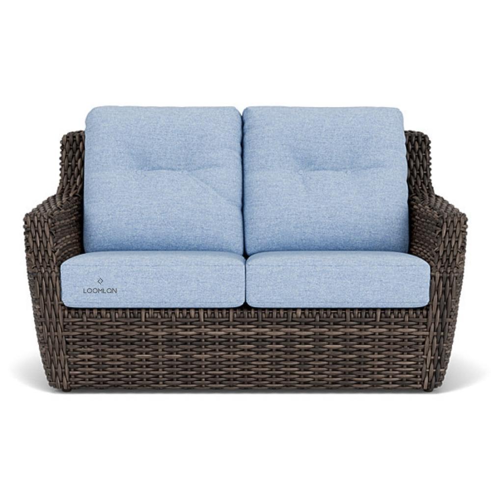 LOOMLAN Outdoor - Largo Loveseat All Weather Wicker Furniture Made in USA Lloyd Flanders - Outdoor Sofas &amp; Loveseats