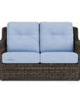 LOOMLAN Outdoor - Largo Loveseat All Weather Wicker Furniture Made in USA Lloyd Flanders - Outdoor Sofas & Loveseats