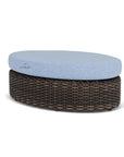 LOOMLAN Outdoor - Largo Oval Ottoman All Weather Wicker Furniture Made in USA Lloyd Flanders - Outdoor Ottomans