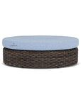 LOOMLAN Outdoor - Largo Oval Ottoman All Weather Wicker Furniture Made in USA Lloyd Flanders - Outdoor Ottomans