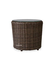 LOOMLAN Outdoor - Largo Round End Table All Weather Wicker Furniture Lloyd Flanders - Outdoor Side Tables