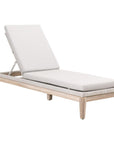 LOOMLAN Outdoor - Loom Outdoor Chaise Lounge for Patio Teak Wood and Rope - Outdoor Chaises