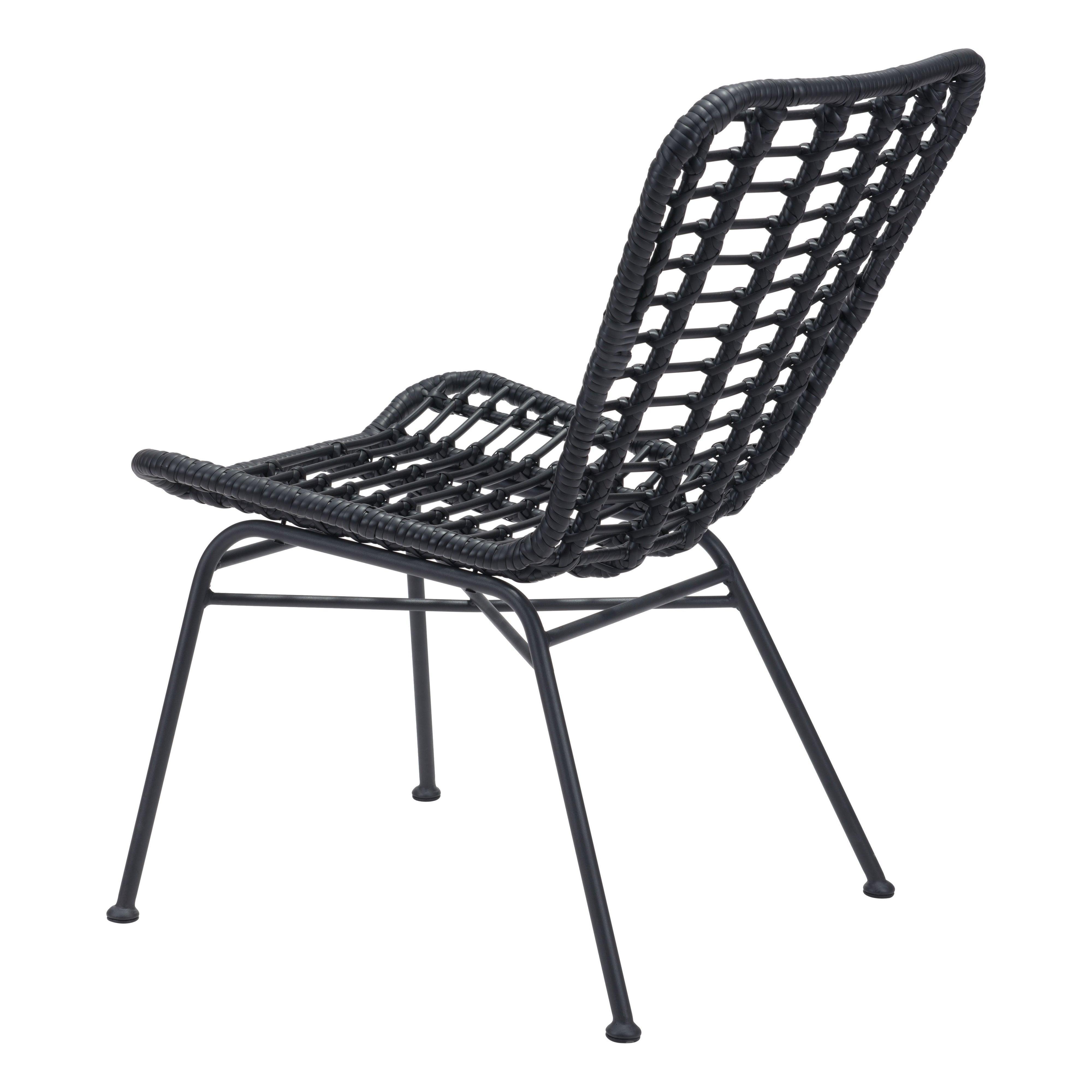 LOOMLAN Outdoor - Lorena Dining Chair (Set of 2) Black - Outdoor Dining Chairs