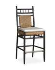 LOOMLAN Outdoor - Low Country Armless Bar Stool Premium Wicker Furniture Lloyd Flanders - Outdoor Bar Stools