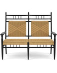 LOOMLAN Outdoor - Low Country Cushionless Settee Premium Wicker Furniture Lloyd Flanders - Outdoor Lounge Sets