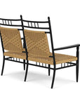 LOOMLAN Outdoor - Low Country Cushionless Settee Premium Wicker Furniture Lloyd Flanders - Outdoor Lounge Sets