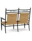 LOOMLAN Outdoor - Low Country Cushionless Settee Premium Wicker Furniture Lloyd Flanders - Outdoor Lounge Sets