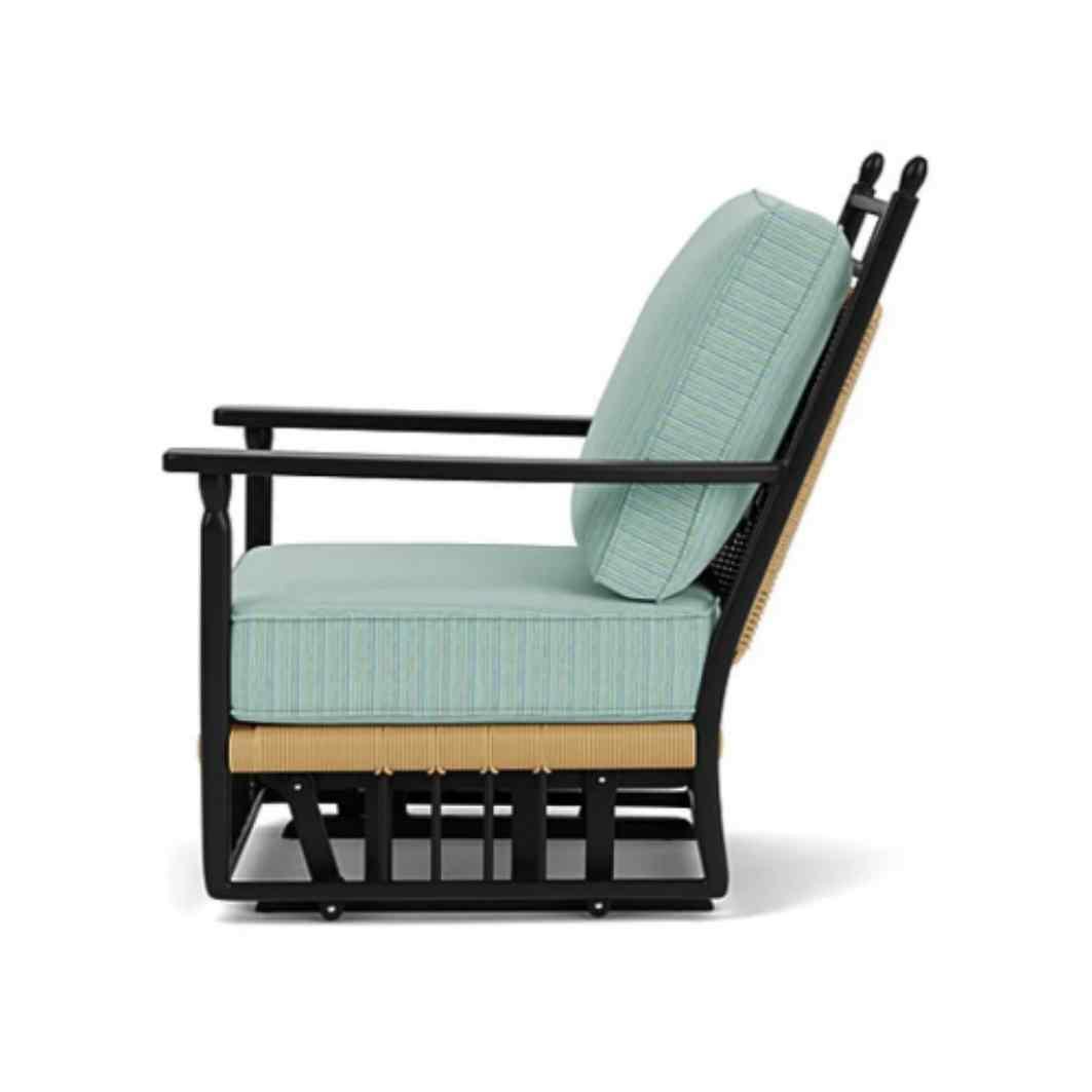 LOOMLAN Outdoor - Low Country Glider Lounge Chair Premium Wicker Furniture Lloyd Flanders - Outdoor Lounge Chairs