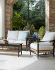 LOOMLAN Outdoor - Low Country Loveseat Premium Wicker Furniture Lloyd Flanders - Outdoor Sofas & Loveseats