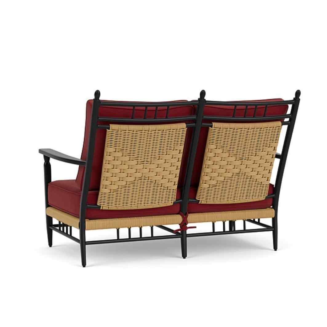 LOOMLAN Outdoor - Low Country Loveseat Premium Wicker Furniture Lloyd Flanders - Outdoor Sofas &amp; Loveseats