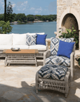 LOOMLAN Outdoor - Mackinac Outdoor Furniture Sofa Set With Chair and Tables Lloyd Flanders - Outdoor Lounge Sets
