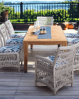 LOOMLAN Outdoor - Mackinac Patio Dining Armchair With Sunbrella Cushion Lloyd Flanders - Outdoor Dining Chairs