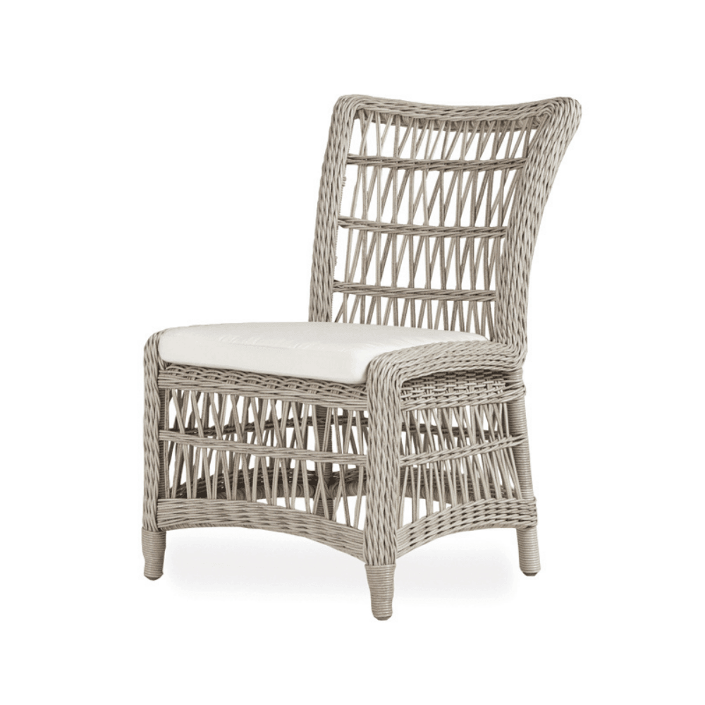 LOOMLAN Outdoor - Mackinac Teak Wood and Wicker Outdoor Furniture Dining Set for 8 - Outdoor Dining Sets