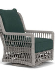 LOOMLAN Outdoor - Mackinac Wicker Outdoor Swivel Glider Lounge Chair - High Back - Outdoor Lounge Chairs