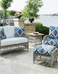 LOOMLAN Outdoor - Mackinac Wicker Patio Furniture Set Loveseat and Lounge Chair Set - Outdoor Lounge Sets