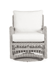 LOOMLAN Outdoor - Mackinac Wicker Patio Loveseat Swivel Chair and Table Set Lloyd Flanders - Outdoor Lounge Sets