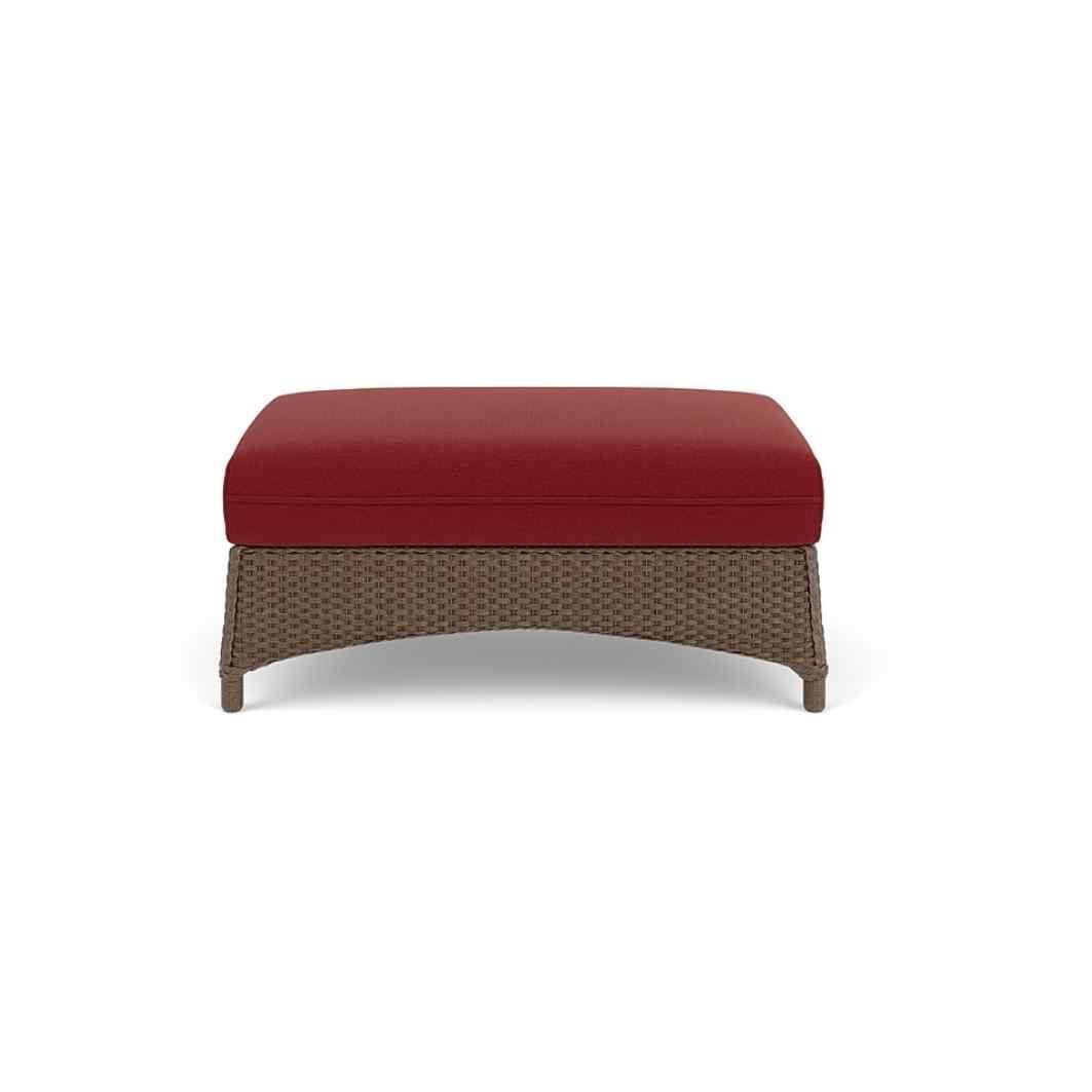 LOOMLAN Outdoor - Mandalay Large Ottoman Premium Wicker Furniture Lloyd Flanders - Outdoor Ottomans