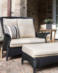 LOOMLAN Outdoor - Mandalay Large Ottoman Premium Wicker Furniture Lloyd Flanders - Outdoor Ottomans