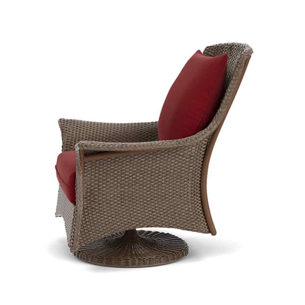 LOOMLAN Outdoor - Mandalay Swivel Rocker Lounge Chair Premium Wicker Furniture - Outdoor Lounge Chairs