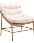 LOOMLAN Outdoor - Merilyn Accent Chair Beige & Natural - Outdoor Accent Chairs