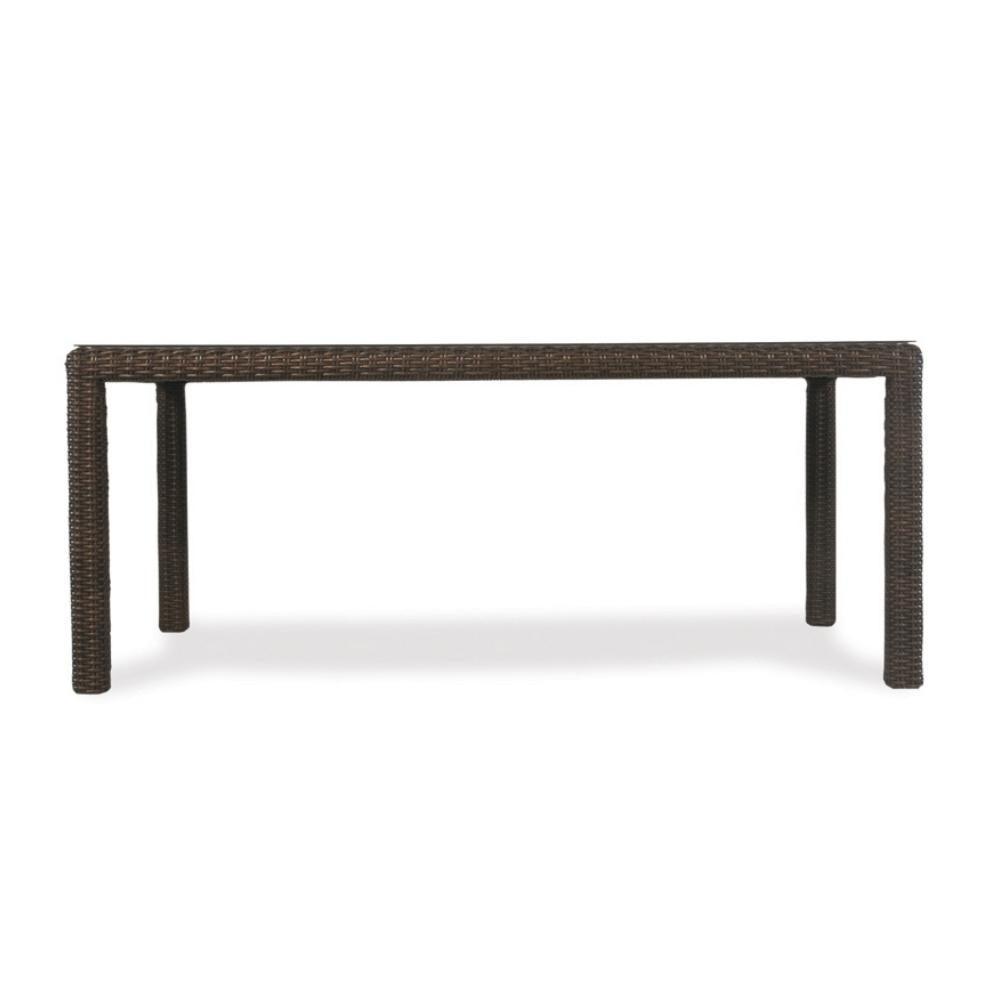 LOOMLAN Outdoor - Mesa 72" Rectangular Umbrella Dining Table Lloyd Flanders - Outdoor Dining Tables