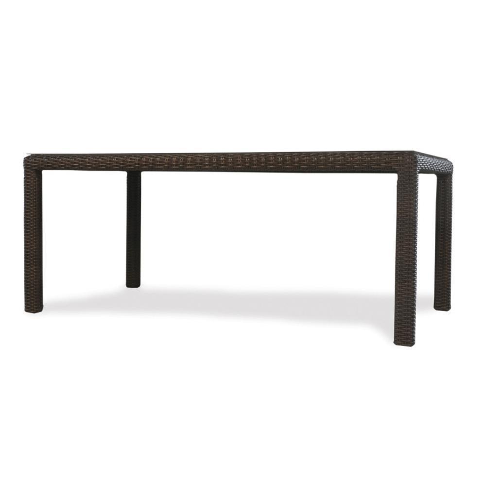 LOOMLAN Outdoor - Mesa 72" Rectangular Umbrella Dining Table Lloyd Flanders - Outdoor Dining Tables