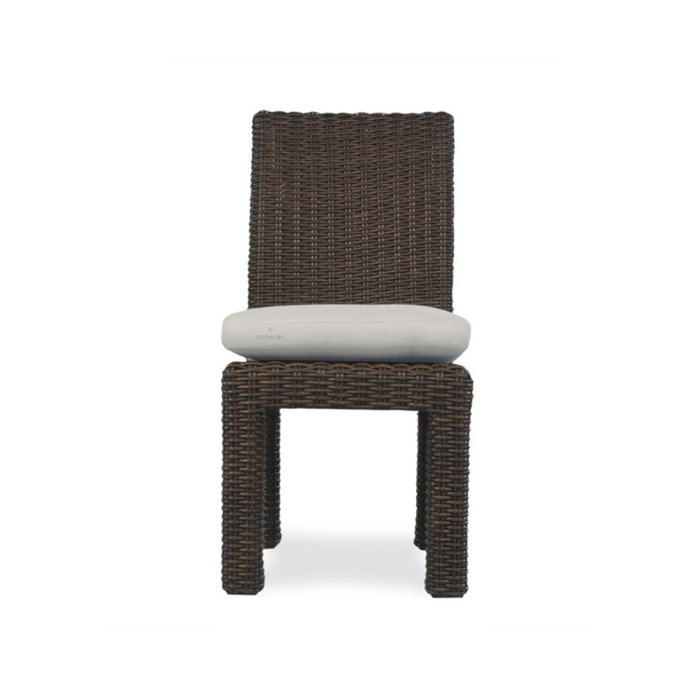 LOOMLAN Outdoor - Mesa Armless Dining Chair Premium Wicker Furniture Lloyd Flanders - Outdoor Dining Chairs