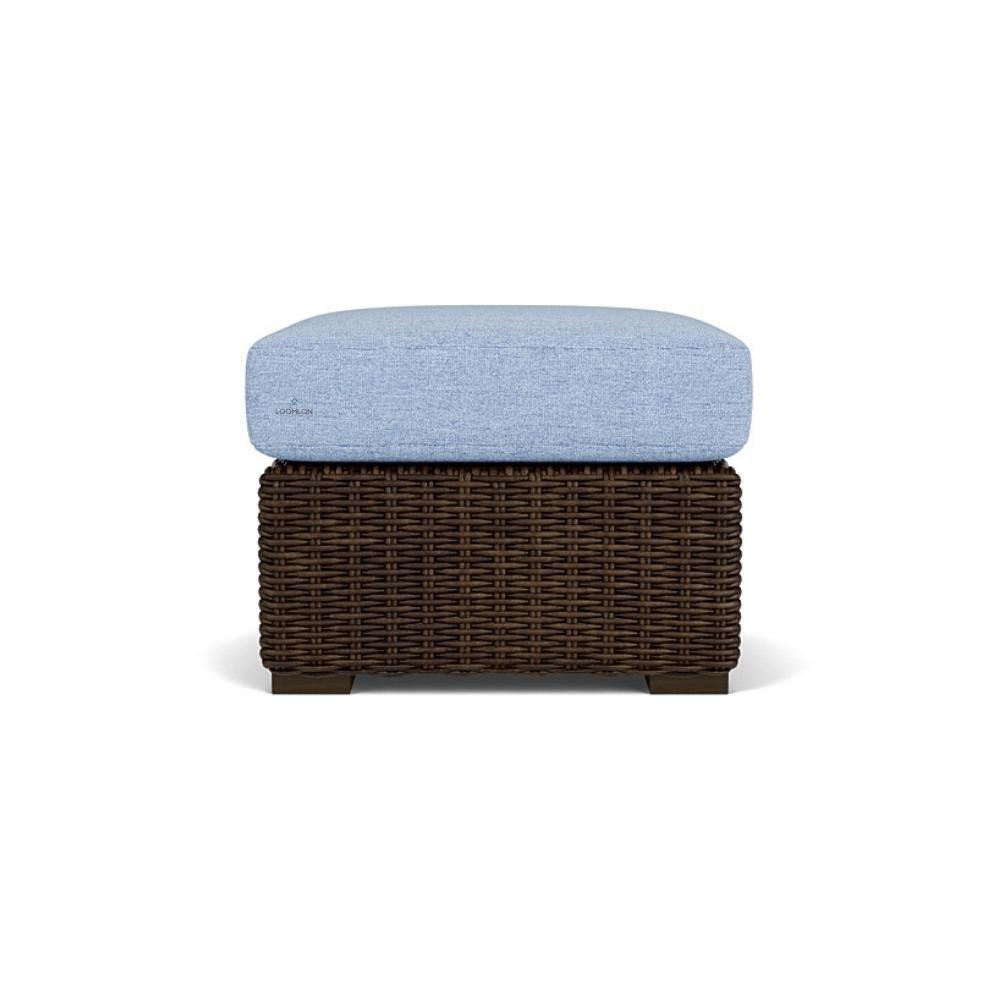 LOOMLAN Outdoor - Mesa Ottoman Premium Wicker Furniture Lloyd Flanders - Outdoor Ottomans