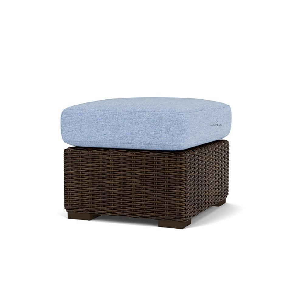 LOOMLAN Outdoor - Mesa Ottoman Premium Wicker Furniture Lloyd Flanders - Outdoor Ottomans