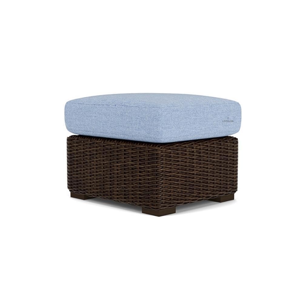 LOOMLAN Outdoor - Mesa Ottoman Premium Wicker Furniture Lloyd Flanders - Outdoor Ottomans