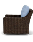 LOOMLAN Outdoor - Mesa Swivel Glider Lounge Chair Premium Wicker Furniture - Outdoor Lounge Chairs