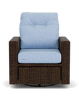 LOOMLAN Outdoor - Mesa Swivel Glider Lounge Chair Premium Wicker Furniture - Outdoor Lounge Chairs