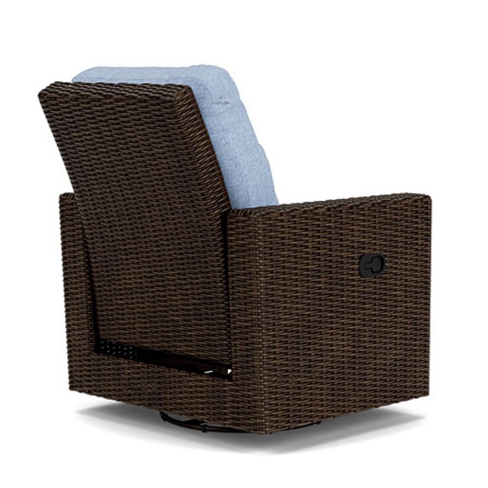 LOOMLAN Outdoor - Mesa Swivel Glider Lounge Chair Premium Wicker Furniture - Outdoor Lounge Chairs