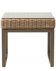 LOOMLAN Outdoor - Milan 25" Square End Table Premium Wicker Furniture Made In USA - Outdoor Side Tables