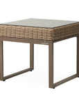 LOOMLAN Outdoor - Milan 25" Square End Table Premium Wicker Furniture Made In USA - Outdoor Side Tables