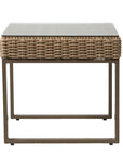 LOOMLAN Outdoor - Milan 25" Square End Table Premium Wicker Furniture Made In USA - Outdoor Side Tables